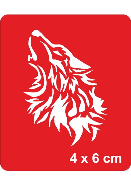 Bir Bozkurt Teslim Alınamaz! Tattoo Geçici Dövme Şablonları Kına Kalıpları