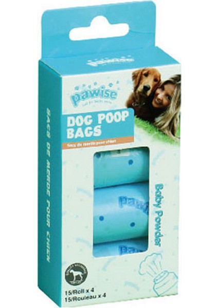Allzey Pawise Pislik Torbası 15 Yaprak x 4 Bebek Pudralı