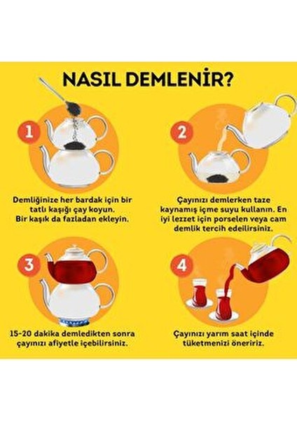 Yellow Label Dökme Çay Siyah Çay Aroması 1000 gr x 2 Adet Yumuşak İçimli