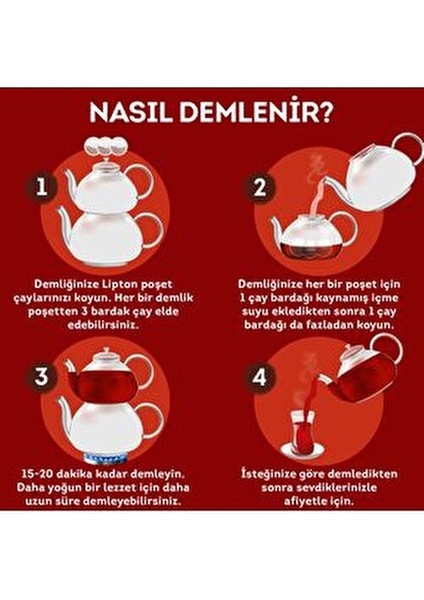 Extra Dem Siyah Çay 100 Adet Sade Aroma ile Zengin Demleme Deneyimi