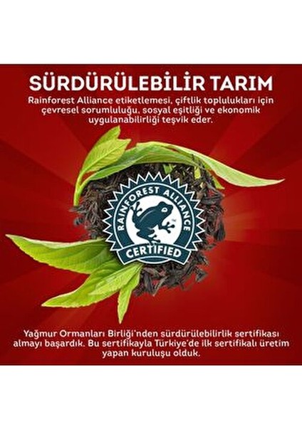 Extra Dem Siyah Çay 100 Adet Sade Aroma ile Zengin Demleme Deneyimi