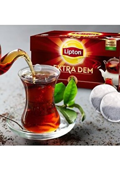 Extra Dem Siyah Çay 100 Adet Sade Aroma ile Zengin Demleme Deneyimi