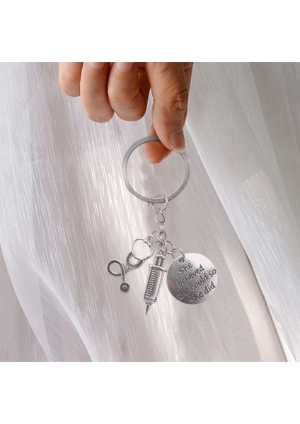 Şırınga Stetoskop Anahtarlık Anahtar Zinciri Anahtarlık Doktor Hemşire Doktorları Öğrenci Mezuniyet Hediye Takı (Yurt Dışından) fiyatları