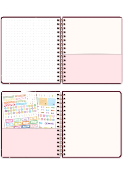 2026 Yılı Haftalık Kare Ajanda - 12 Aylık Fiyonk indirimleri