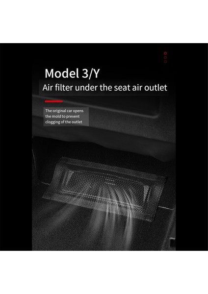 2 Adet Hava Çıkışı Koruyucu Kapak Koltuk Hava Çıkışı Altında Tesla Model Y Için Floor Filtre Önleyici Filtre Toz Kapağı (Yurt Dışından) indirimleri