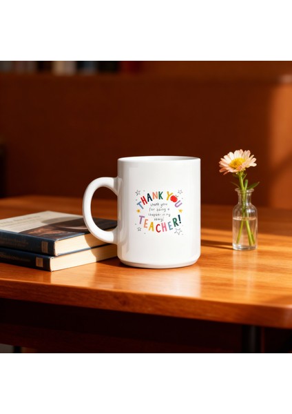 Öğretmene Şükran Kupası Özel Tasarım Beyaz fırsatları