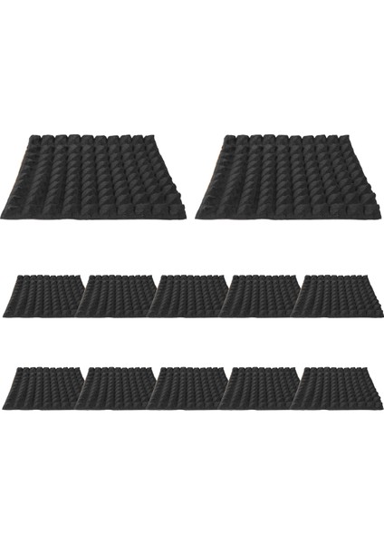 12 Paket Kendinden Yapışkan Ses Geçirmez Köpük Panelleri 2X12X12 Inç Yüksek Yoğunluklu Akustik Paneller, Piramit Tasarım Akustik Köpük (Yurt Dışından) modelleri