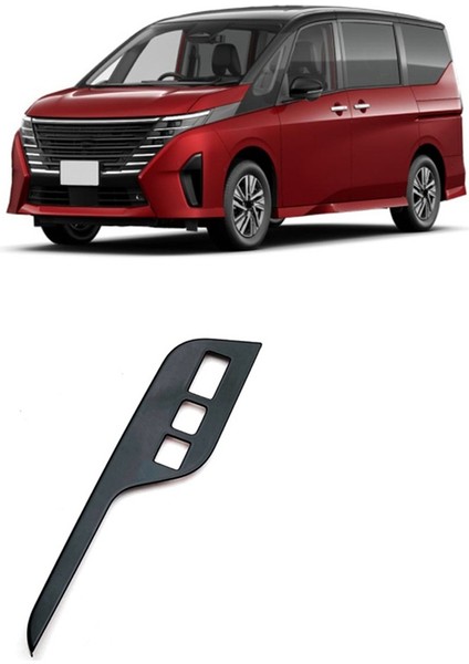 Nissan Serena Için C28 2023 2024 Rhd Merkezi Kontrol Dişli Vites Kapağı Klima Kontrol Trim Aksesuarları, Siyah (Yurt Dışından) indirimleri