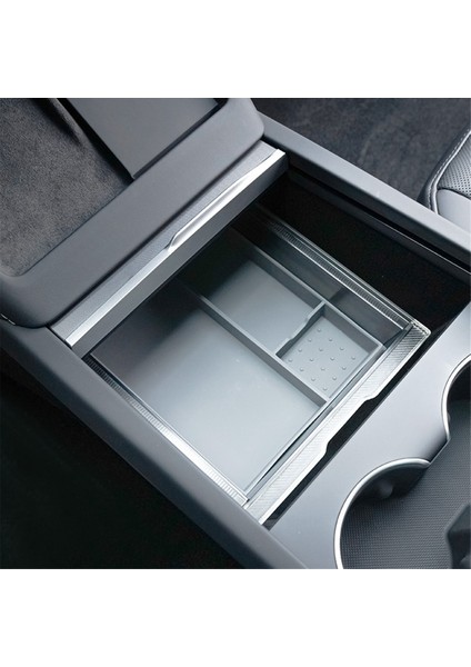 Tesla Model 3 Için Highland 2024 Merkez Konsolu Organizatör Depolama Kutusu Iç Aksesuarlar - Pürüzsüz Slayt Teknolojisi ile (Yurt Dışından) indirimleri