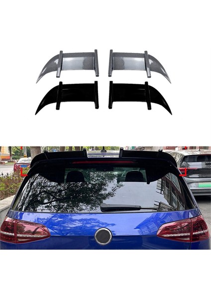 Vw Golf Için Araba Arka Bagaj Spoyler Kanadı 7 Mk7 Gtı Gtd R Ak Style Üst Boot Wing Arka Bagaj Dudak Kanat Spoiler Parlak Siyah (Yurt Dışından) modelleri