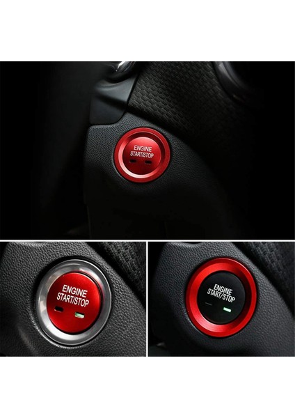 Chevrolet Için Ateşleme Düğmesi Çıkartmaları Chevy Chevy Equinox Malibu Sonic Traverse Trax Push Start Stop Stickers Caps Capers (Yurt Dışından) fırsatları