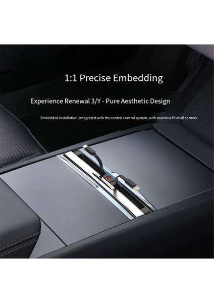 Tesla Model Y/3 Juniper 2025 Highland Merkez Kontrol Docking Station 65W Çok Fonksiyonlu 1 Ila 4 Hızlı Şarj Tip-C (Yurt Dışından) modelleri