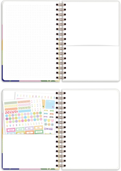 2026 Yılı A5 Haftalık Ajanda Spiralli 15X21 cm - 12 Aylık - Motivasyon Sayfalı indirimleri