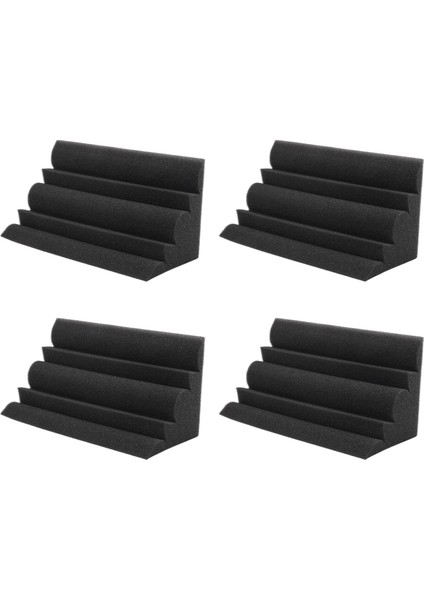 4 Adet Köşe Bas Tuzağı Akustik Panel Stüdyosu Ses Emme Köpüğü 12*12*24CM (Yurt Dışından)