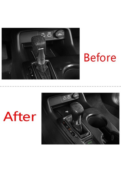 Honda Civic 2022 Için Siyah Karbon Fiber Araç Dişli Vites Değiştirme Kuşkusu Trim Dişli Kapağı Kapak Kapağı (Yurt Dışından) indirimleri