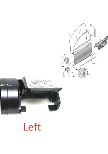 Araba Sol Ön Kapı Menteşe Citroen C5 9035W9 (Yurt Dışından) modelleri