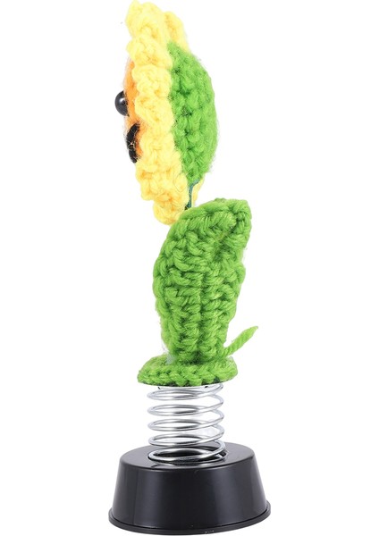 Ayçiçeği Araba Gösterge Tablosu Süslemeleri, Gösterge Tablosu Bobbleheads Kadınlar Için Knited Çiçekler Araba Süs Aksesuarları (Yurt Dışından) indirimleri