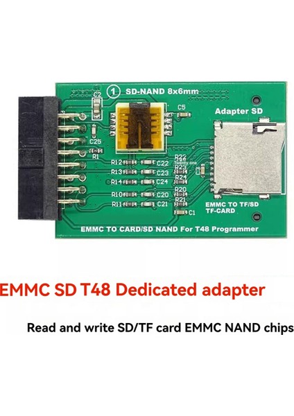 Xgecu T48 Programcı Destek Okuma ve Yazma Sd / Tf Kart Emmc Nand Chıp Için Emmc Sd Adaptörü (Yurt Dışından) fiyatları