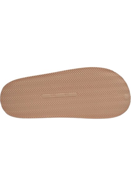 Mat Faylon Taban Içi Kürklü Ev Terliği PUDRA