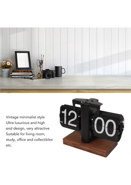 Dijital Flip Saat Retro Otomatik Dönüş Pil Çalışan Mekanik Saat Ev Odası Ofis Dekorasyonu (Yurt Dışından) fırsatları
