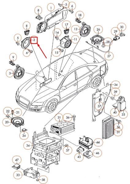Audi A6 C6 2005-2011 Için Araba Ön Kapı Orta Ton Hoparlör Sol = Sağ 4F0035411 Orta Kademe Hoparlör Boynuzu (Yurt Dışından) indirimleri