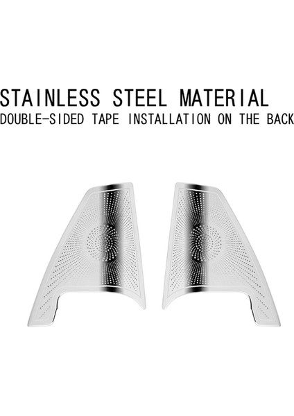 Toyota Alphard 40 Serisi 2023+ Paslanmaz Çelik Araba Stil Ön Sütun Hoparlör Kapağı Iç Aksesuarlar (Yurt Dışından) fırsatları