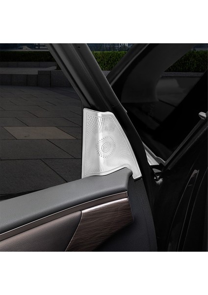 Toyota Alphard 40 Serisi 2023+ Paslanmaz Çelik Araba Stil Ön Sütun Hoparlör Kapağı Iç Aksesuarlar (Yurt Dışından) indirimleri