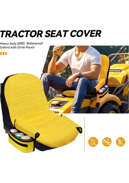 Çim Traktör Koltuk Kapağı Depolama Cepleri ile Su Geçirmez Koltuk Kapağı John Deere Kubota Cub Cadet Çim Traktör (Yurt Dışından) fırsatları