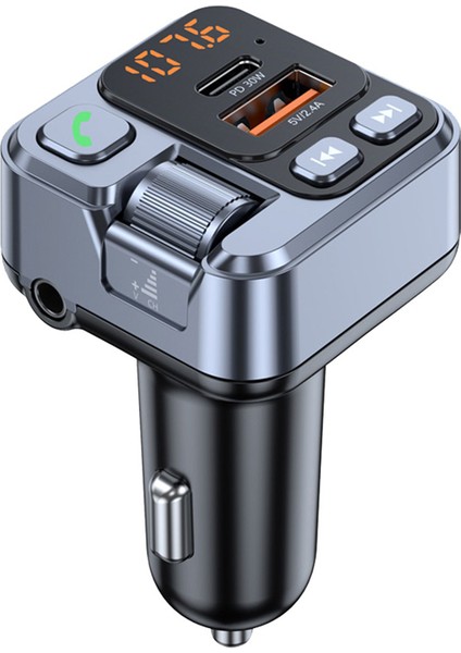 Araba Fm Verici Modualator Bluetooth Araba Mp3 Çalar Aux Audio Alıcı USB Tip C PD30W Araba Şarj Cihazı Handsfree (Yurt Dışından) fırsatları