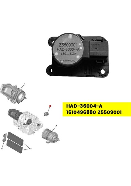 HAD-36004-A/C Isıtıcı Kontrol Vanası Step Motor 1610496880 Peugeot 308 408 107 5008 3008 Citroen C4 Opel (Yurt Dışından) indirimleri