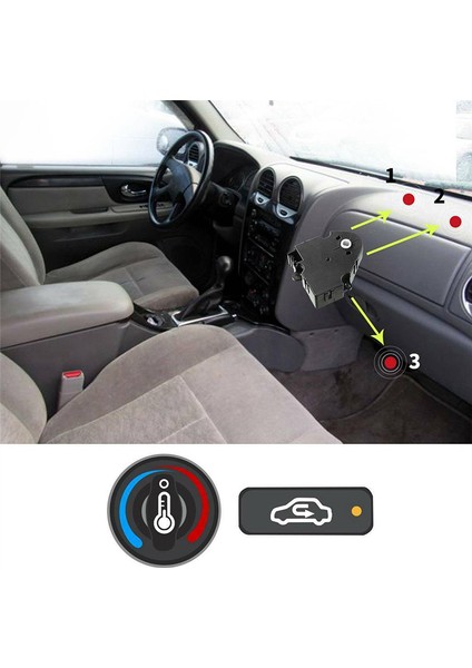 Chevrolet Silverado Gmc Için Hvac Klima Isıtıcı Karışım Kapısı Aktüatörü Sierra Yukon Cadillac 16163982 52402598 604-106 (Yurt Dışından) indirimleri