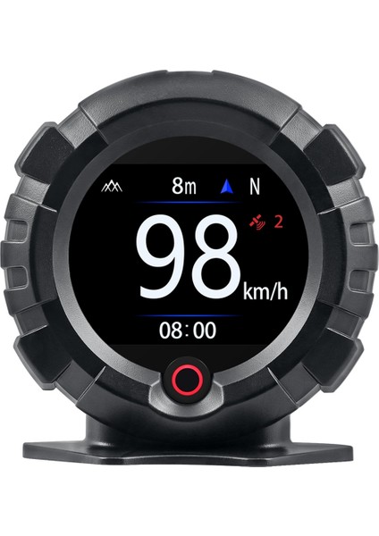 X95 Araba Gps Eğim Metre Dijital Kafa Yukarı Ekran Incinometre Hızölçer Off-Road Araba Perde Eğim Açısı Ölçer (Yurt Dışından)