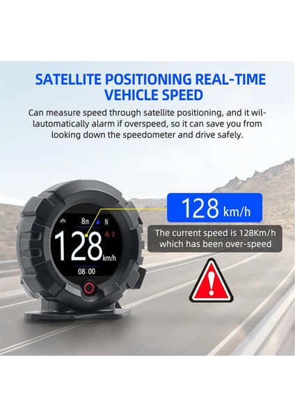 X95 Araba Gps Eğim Metre Dijital Kafa Yukarı Ekran Incinometre Hızölçer Off-Road Araba Perde Eğim Açısı Ölçer (Yurt Dışından) modelleri