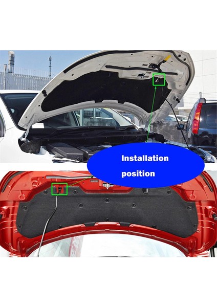 2pcs Araba Bonnet Destek Nissan Qashqai Için Rod Grommet Clip J11 NV200 65773CY00B (Yurt Dışından) modelleri