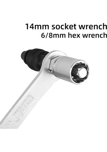 Süper B Bisiklet Çok Fonksiyonlu Krank Sökme Aracı 2 Içinde 1 Zincir Krank Anahtarı 11.8mm Iplik 6/8mm Hex TB-CR20 (Yurt Dışından) modelleri