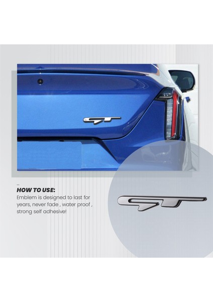 Serin 3D Araba Tarzı Sticker Gt Çizgi Harfleri Kıa Arka Bagaj Çamurluk Araba Kapıları Etiketleri Gt (Yurt Dışından) fiyatları