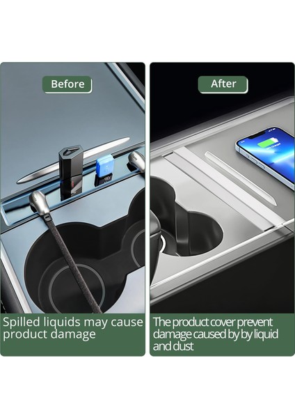 Tesla Model 3 Için USB Hub Highland Model Y Juniper 2025 Merkez Konsol Docking Istasyonu Hızlı Şarj Kablo Adaptörü (Yurt Dışından) modelleri
