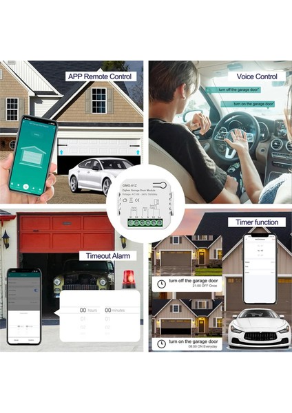 Tuya Zigbee Akıllı Garaj Kapı Kontrolörü Evrensel Garaj Kapı Uzaktan Kumanda Uygulaması Alexa Home Için Ses Zamanlama Kontrolü (Yurt Dışından) fırsatları