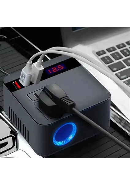 Araç Inverter DC12V/24V-DC110V/220V 120W-PEAK LED Ekran Yuvaları Güç Invertör Adaptörleri Otomobil Invertörleri (Yurt Dışından) fırsatları