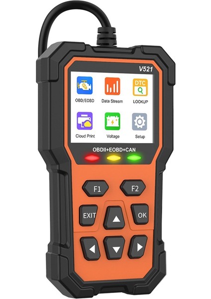V521 Araba Tarayıcı Motor Arıza Kodu Okuyucu Otomotiv Obd2 / Eobd Arızalar Için Teşhis Aracı (Yurt Dışından) modelleri