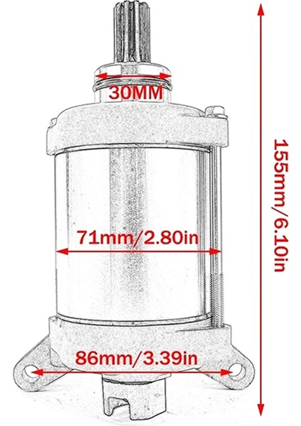 Yamaha Grizzly 450 YFM450 1CT-81890-00-00,519-CSM2205O Için Başlangıç ​​motoru Montajı (Yurt Dışından) indirimleri