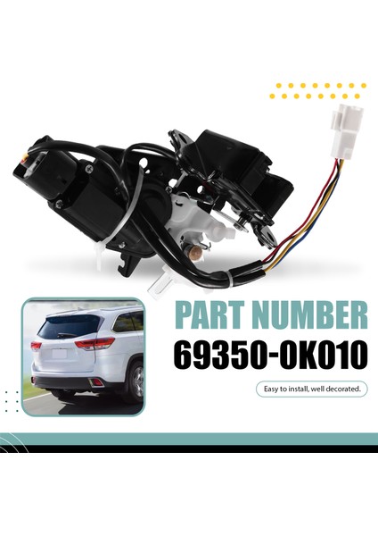 69350-0K010 Toyota Hıstlander Fortuner Için Araç Begate Asansör Güç Motoru 2006-2019 693500K010 (Yurt Dışından) indirimleri