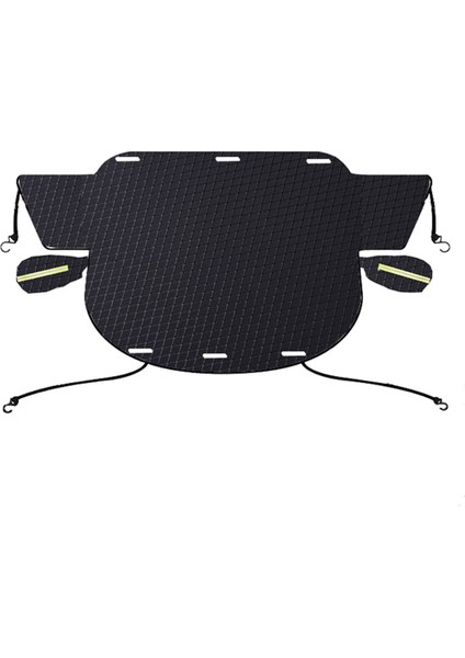 Araba Ön Cam Kar Örtüsü Buz ve Kar, Manyetik Kenarlara Sahip Kış Araba Kar Örtüsü ve Rüzgar Geçirmez Dokuma Kayışları (Yurt Dışından)