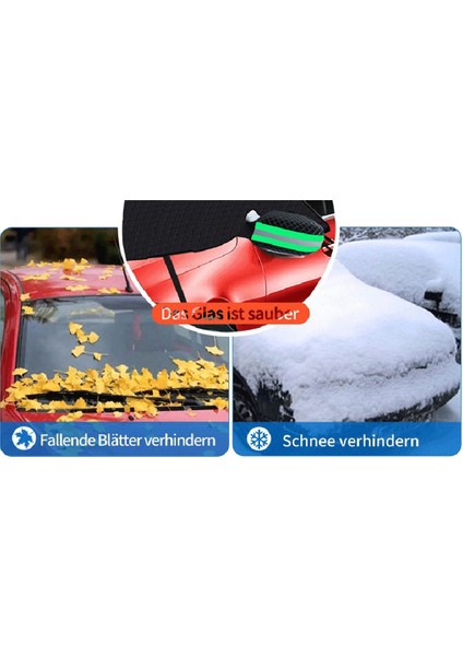 Araba Ön Cam Kar Örtüsü Buz ve Kar, Manyetik Kenarlara Sahip Kış Araba Kar Örtüsü ve Rüzgar Geçirmez Dokuma Kayışları (Yurt Dışından) fırsatları