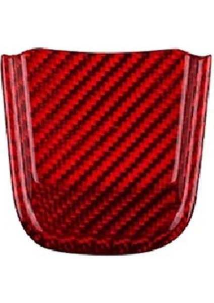 Fiat Için Gerçek Sert Karbon Fiber Çıkartma 500 Abarth 595 2020 2021 2022 2023 Araba Direksiyon Simidi Trim Aksesuarları Kırmızı (Yurt Dışından)