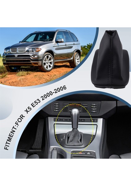 Bmw X5 E53 2000-2006 Için Araba Otomatik Dişli Vites Düğmesi Botu Pu Deri Toz Kapağı 25167524978 (Yurt Dışından) indirimleri