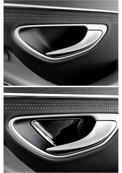 1set/4pcs Iç Kapı Kolu Kase Döşeme Çıkartması Mercedes Benz C/e/glc/cls-Sınıf 2015-2023 Araba Stil Kapı Kasesi B (Yurt Dışından) modelleri