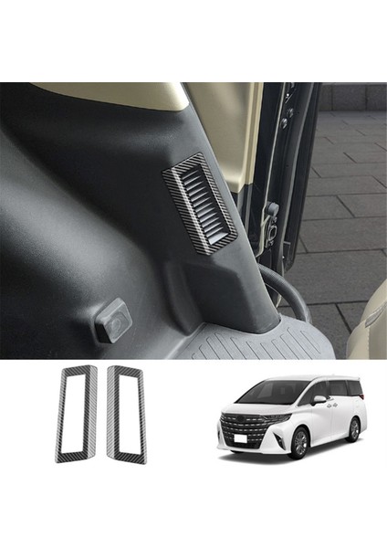 Toyota Alphard Vellfire 40 Serisi 2023+ Karbon Fiber Araba Orta Sıra Hava Outlet Trim Çerçeve Araç Iç Aksesuarları (Yurt Dışından) fiyatları