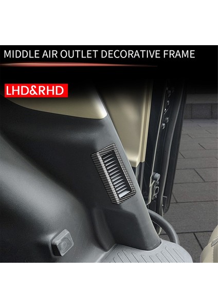 Toyota Alphard Vellfire 40 Serisi 2023+ Karbon Fiber Araba Orta Sıra Hava Outlet Trim Çerçeve Araç Iç Aksesuarları (Yurt Dışından) modelleri