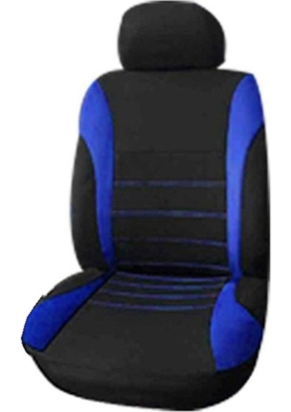 Ön Araba Koltuğu Kapaklar Ön Hava Yastığı Hazır Spor Kova Koltuk Kapağı, Otomobil Koltuk Kapakları (Siyah + Mavi) (Yurt Dışından)